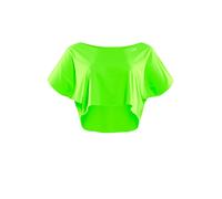 WINSHAPE Functional Light Cropped Dance-Top Dt104 Camiseta, Verde neón, XX-Large Mujeres