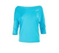 WINSHAPE - Camiseta de Fitness para Mujer (Manga 3/4), Mujer, MCS001-SKY-BLUE-S, Sky/Blau, Small