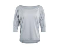 WINSHAPE Mcs001-Camiseta de Manga Corta para Mujer, Modelo 3/4, Ultraligera Camiseta de Yoga, Gris, Extra-Large