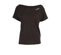 WINSHAPE Ultra Leichtes Modal-kurzarmshirt Mct002 Camiseta de Manga Corta, Mujer, Negro, Extra-Large