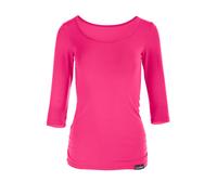 Winshape WS4 - Camiseta para Mujer con Mangas de 3/4 Yoga, Pilates, Mujer, Color Rosa, tamaño Large