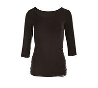 Winshape WS4 - Camiseta para Mujer con Mangas de 3/4 Yoga, Pilates, Mujer, Color Negro, tamaño Small
