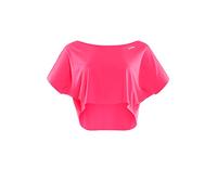 WINSHAPE Functional Light Cropped Dance-Top Dt104 Camiseta, Rosa neón, Extra-Small Mujeres