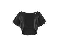 WINSHAPE Functional Light Cropped Dance-Top Dt104 Camiseta, Negro, Medium Mujeres