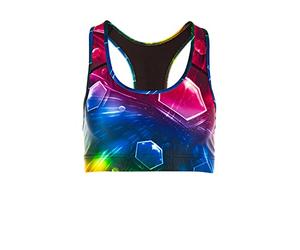WINSHAPE Damen Bustier Functional BH SB101, Cosmic, All-Fit Style, Fitness Freizeit Sport Yoga Workout Sujetador Deportivo, Mujer, XX-Large