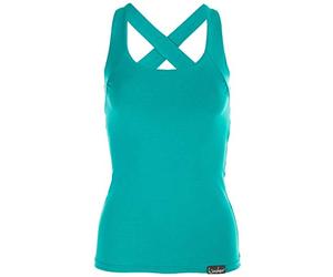 WINSHAPE Damen Cross Back Top Wvr25 Camiseta de Tirantes, Mujer, Ocean/Verde, Extra-Large