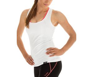 WINSHAPE Damen Cross Back Top Wvr25 Parte Trasera Cruzada, Mujer, Blanco, Large