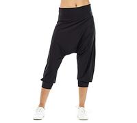 WINSHAPE Damen Super Leichte Functional ¾-haremshose Hp201 Pantalones Informales, Negro, Large para Mujer