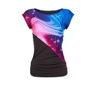 WINSHAPE Damen Super Leichtes Functional Kurzarmshirt Aet109, Stardust, All-fit Style Fitness Yoga Pilates Camiseta Mujer