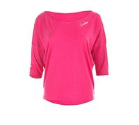 WINSHAPE Mcs001-Camiseta Corta para Mujer, Modelo Camiseta de Manga 3/4, Rosa Profundo, Extra-Small