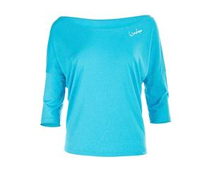WINSHAPE MCS001 - Camiseta de Manga Corta para Mujer, Modelo 3/4, Ultraligera