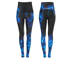 WINSHAPE Medias funcionales Power Shape Leggings de Cintura Alta, Mujer, Zafiro, M