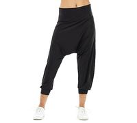 WINSHAPE Pantalones harén para Mujer Muy Ligeros y funcionales 7/8 Hp301 Entrenamiento, Negro, Small