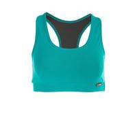 WINSHAPE Sujetador Deportivo para Mujer Wvr1 Bustier, Verde océano, Large