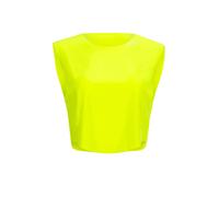WINSHAPE Functional Light Cropped Top Aet115 Camiseta, Amarillo neón, Small para Mujer