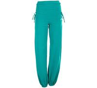 WINSHAPE Trainingshose Fitness Freizeit Sport Yoga Pilates Pantalón, Mujer, Ocean/Verde, Large