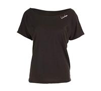 WINSHAPE Ultra Leichtes Modal-kurzarmshirt Mct002 Camiseta de Manga Corta, Mujer, Negro, Small