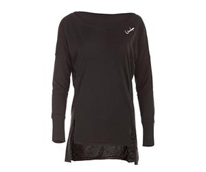 WINSHAPE Ultra Leichtes Modal-Longsleeve Mcs003 Manga Larga, Mujer, Negro, Large