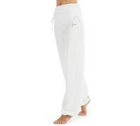 WINSHAPE Wh1-Pantalones Mujer, Fitness, Ocio, Deporte, Yoga, Pilates Pantalones de chándal, Blanco, XL