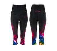 WINSHAPE Women's Damen Functional Power Shape 3/4-tights Leggings Anti-rutsch High Waist Hwl202, Cosmic, Slim Style Fitness Freizeit Sport Yoga Workout 3