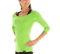 Winshape WS4 - Camiseta para Mujer con Mangas de 3/4 Yoga, Pilates, Mujer, Color Verde Manzana, tamaño Medium