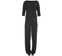 Winshape WTE9 - 3/4 de Brazo de Jumpsuit wjs2, Fitness Tiempo Libre Deporte Yoga Pilates Jumpsuit, Todo el año, Mujer, Color Negro, tamaño Extra-Small