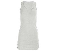 Winshape WTE9 - Fitness Tiempo Libre wtr15 con Lateral Fruncido Slim Style Longtop, Grey Melange, XL