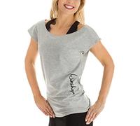 Winshape WTR12 - Camiseta para Baile y Fitness, para Mujer, Todo el año, Mujer, Color Gris (Melange), tamaño Large
