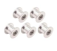 WINSINN 2GT GT2 - Polea de aluminio con correa de horno, 16 20 dientes, 3 mm, 4 mm, 5 mm, 8 mm, para impresora 3D, 6 mm, 10 mm de ancho, 5 unidades