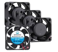 WINSINN Ventilador 40mm 12V - Doble Rodamiento de Bolas, 10000 RPM, Ventilador 4015 sin Escobillas Ideal para Cajas de PC y Electrónica, Cable 30cm XH2.54-2PIN, 40x15mm (4Pcs)