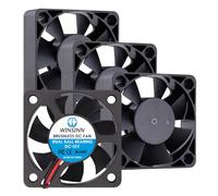 WINSINN Ventilador de 50 mm, 12 V, doble rodamiento de bolas, 5015, 50 x 15 mm, alta velocidad (paquete de 4 unidades)