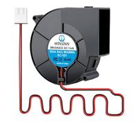 WINSINN Ventilador de 97 mm CC 12 V 9733 doble rodamiento de bolas, turbina de refrigeración sin escobillas, turbo 97 x 33 mm, 2 pines