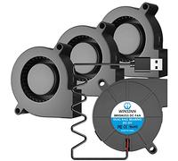 WINSINN Ventilador USB de 50 mm, 5 V, 5015, 50 x 15 mm, turbina de doble rodamiento de bolas, sin escobillas (paquete de 4 unidades)