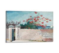 Winslow Homer Art Poster A Wall Nassau Wall Art Scroll Canvas Painting Picture Living Room Decor Home 24 x 36 pulgadas (60 x 90 cm)