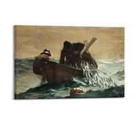 Winslow Homer Poster Work" The Herring Net,1885 Cool Artworks Painting Wall Art Prints Hanging Picture Home Decor Idea 60 x 90 cm