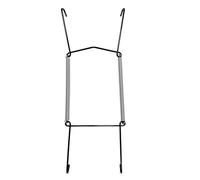 WINSOME Colgadores Invisibles para Platos de Pared, Soportes Decorativos, Ganchos de Resorte para Colgar (Negro, 25-36 cm)