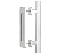 WINSOON 30CM Tirador de Puerta de Corredera Inoxidablede Manillas Puertas Interior Corrediza del Granero Juego de Manijas para Puerta de Puerta Garaje Gabinete