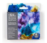 Winsor & Newton 190834 Set de Acuarelas Profesionales - Set de 6 tubos x 5ml, Colores Granulados