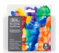 Winsor & Newton 190836 Set de Acuarelas Profesionales - Set de 6 tubos x 5ml, Colores Winsor