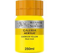 Winsor & Newton 2137114 Pintura Acrílica, Color Amarillo (Cadmum Yellow Pale Hue), 250 ml (Paquete de 1)
