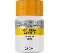 Winsor & Newton Galería Pintura Acrílica, Blanco (Titanium White), 250 ml (Paquete de 1), 250