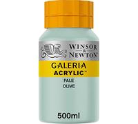 Winsor & Newton Acrílico Galería - Pintura acrílica 500 ml, Verde oliva pálido