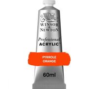 Winsor & Newton acrílico profesional Artist's - tubo de pintura acrílica de 60ml, color naranja pirrol