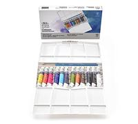 Winsor & Newton Acuarelas en tubo Cotman Pintor Plus – Set de 12 tubos de 8 ml, colores surtidos