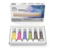 Winsor & Newton acuarela Cotman - Caja de acuarela en tubo - set de 6 tubos de 8 ml, colores surtidos