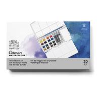 Winsor & Newton - Set acuarela Cotman Pintor Plus - 16 medio-godets + 3 tubos 8ml - Colores surtidos