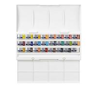 Winsor & Newton acuarela Cotman - Caja de acuarela Studio - set de 24 godets, colores surtidos