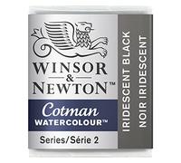 Winsor & Newton Acuarela Cotman Metallics - Medio Godet Color Negro Iridiscente, Metálica
