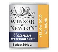 Winsor & Newton Acuarela Cotman Metallics - Medio Godet Color Oro Amarillo, Metálica