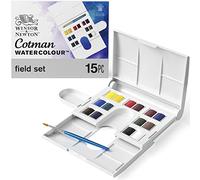 Winsor & Newton acuarela Cotman - Set de 14 medio godets de acuarela, colores surtidos
